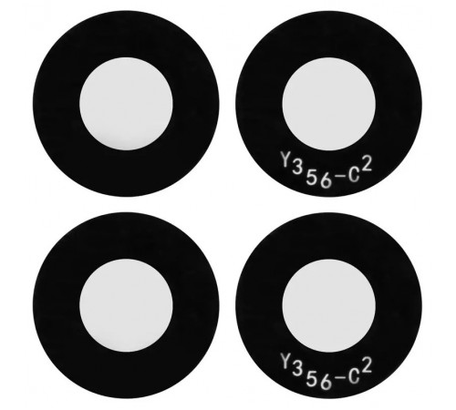 Скло камери для Xiaomi Poco X5 5G, чорне, без рамки, комплект 2 шт.