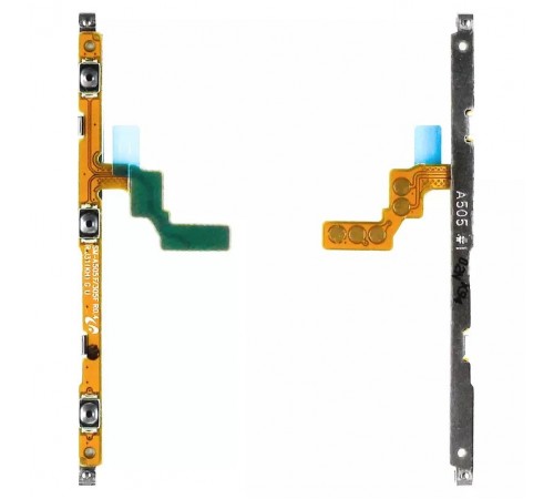 Шлейф для Samsung A205F/DS Galaxy A20, A305F/DS Galaxy A30, A307 Galaxy A30s, A405F/DS Galaxy A40, A505F/DS Galaxy A50, кнопки включения, кнопок громкости звука