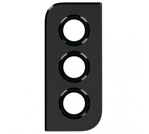 Стекло камеры для Samsung G996 Galaxy S21 Plus 5G, черное (Phantom Black), с рамкой