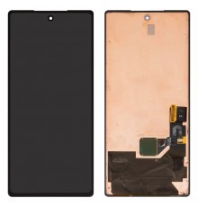 Дисплей для Google Pixel 6, чорний, без рамки, Оригінал (переклеєно скло), GB7N6, G9S9B16