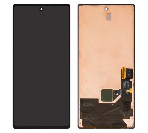 Дисплей для Google Pixel 6, чорний, без рамки, Оригінал (переклеєно скло), GB7N6, G9S9B16
