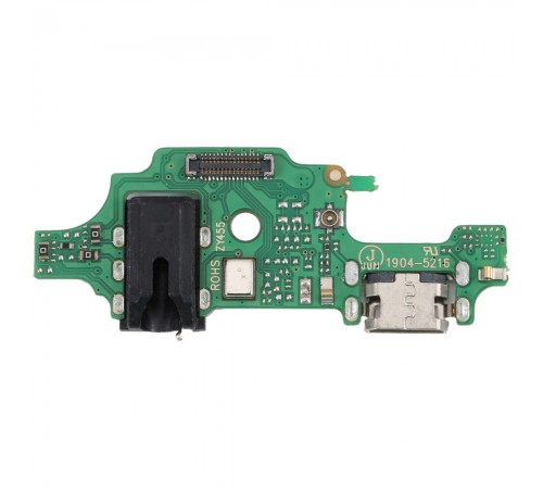 Шлейф для Tecno Spark 4 (KC2/KC8), коннектора зарядки, коннектора наушников, микрофона, плата зарядки