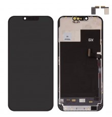 Дисплей для iPhone 13 Pro Max, черный, с рамкой, High Copy (AMOLED), GX OEM soft, 120Hz