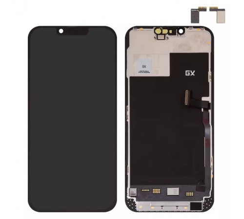 Дисплей для iPhone 13 Pro Max, черный, с рамкой, High Copy (AMOLED), GX OEM soft, 120Hz Дисплей для iPhone 13 Pro Max, черный, с рамкой, High Copy (AMOLED), GX OEM soft, 120Hz