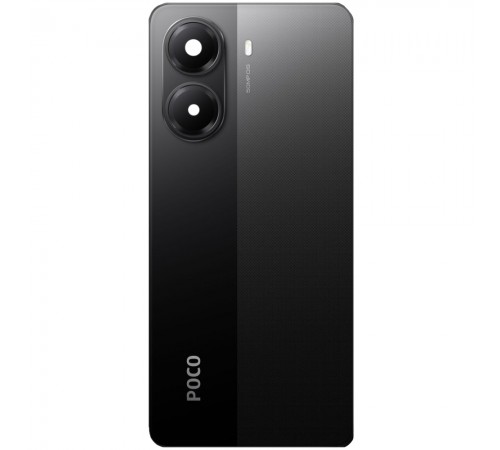 Задняя панель корпуса для Xiaomi Poco X7 Pro, черная + стекло камеры