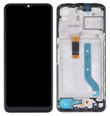 Дисплей для Motorola Moto G50 5G, черный, с рамкой, High Copy
