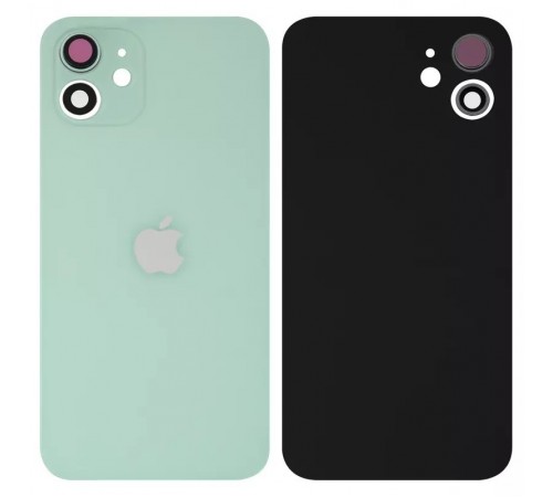 Задняя панель корпуса для iPhone 12, зеленая + стекло камеры, small hole