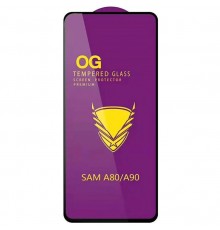 Защитное стекло для Samsung A805 Galaxy A80, 9H, Golden Armor OG, Full-Screen, Full Glue, (без упаковки), черный