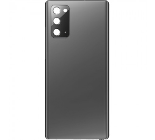 Задняя панель корпуса для Samsung N980F Galaxy Note 20, серая (Mystic Gray), Copy + стекло камеры Задняя панель корпуса для Samsung N980F Galaxy Note 20, серая (Mystic Gray), Copy + стекло камеры