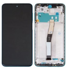 Дисплей для Xiaomi Redmi Note 9 Pro, Redmi Note 9S, зелений (Tropical Green), з рамкою, Оригінал (переклеєне скло), M2003J6B2G, M2003J6A1G