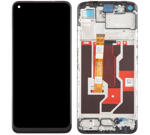 Дисплей для Realme 9i, чорний, з рамкою, Original (PRC), p/n: BS066FBM-L05-MB00
