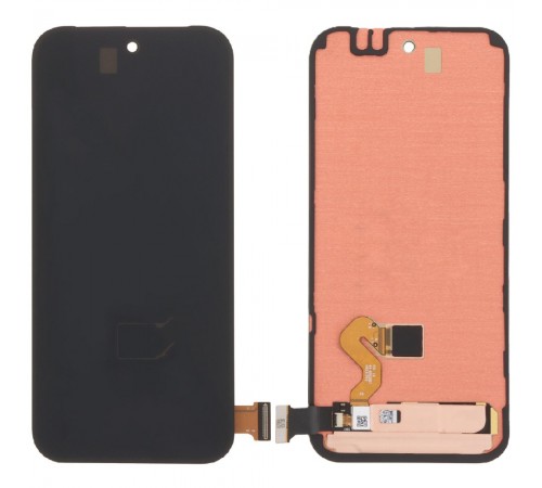 Дисплей для Google Pixel 9, чорний, з рамкою, зі шлейфом сканера відбитка пальця (Touch ID), Original (PRC)