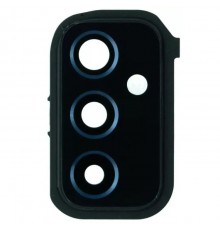 Стекло камеры для Samsung M526 Galaxy M52, черное, с рамкой