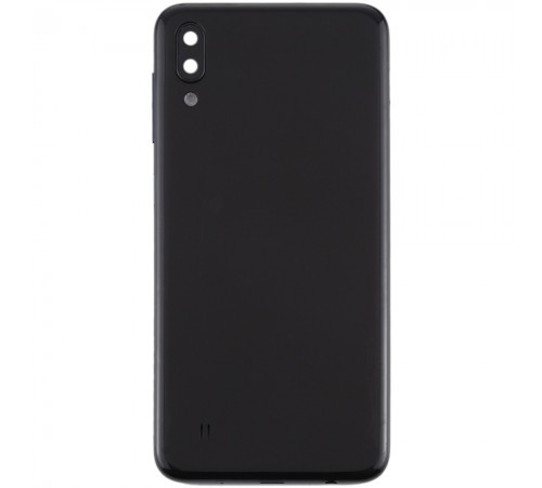 Задняя панель корпуса для Samsung M105F/DS Galaxy M10, черная (Charcoal Black), Copy + стекло камеры