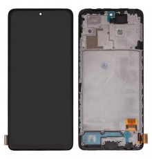 Дисплей для Xiaomi Redmi Note 10 Pro, чорний, з рамкою, High Copy (OLED)