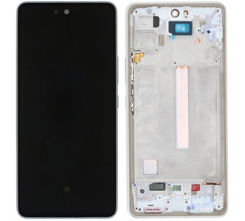 Дисплей для Samsung A536 Galaxy A53 5G, белый, с рамкой, High Copy (OLED) Дисплей для Samsung A536 Galaxy A53 5G, белый, с рамкой, High Copy (OLED)