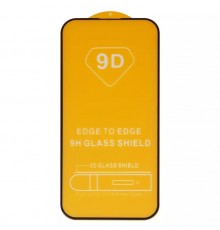 Защитное стекло для Apple iPhone 14 Pro, совместимо с чехлом, Full Glue, (без упаковки), черный