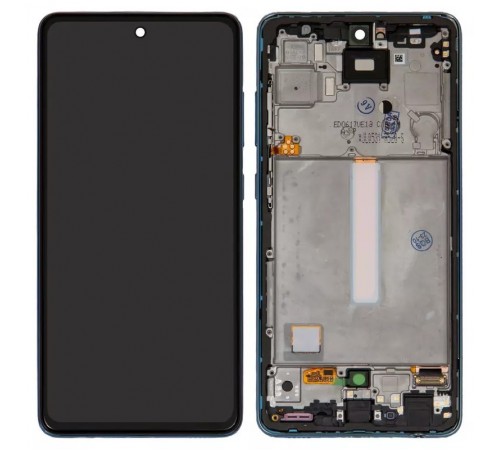 Дисплей для Samsung A525 Galaxy A52, A526 Galaxy A52 5G, синий, с рамкой, Original (PRC)