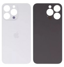 Задня панель корпусу для iPhone 13 Pro, срібляста, біла, не потрібно знімати скло камери, Original (PRC), Silver, big hole