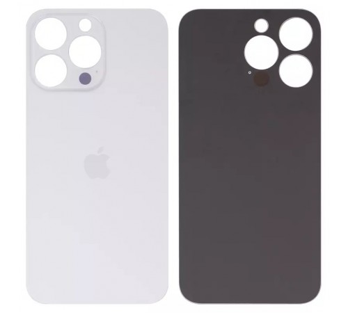 Задня панель корпусу для iPhone 13 Pro, срібляста, біла, не потрібно знімати скло камери, Original (PRC), Silver, big hole