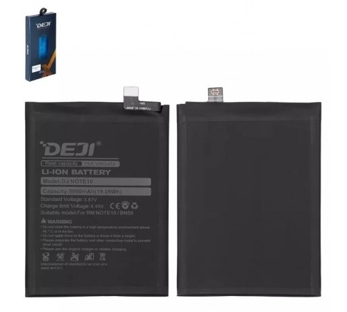Аккумулятор Deji BN59 для Xiaomi Poco M5s, Redmi Note 10, Redmi Note 10S, Li-ion, 3,87 B, 5000 мАч