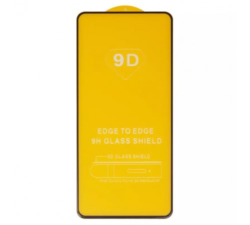 Захисне скло для Xiaomi Redmi Note 9 Pro, Redmi Note 9 Pro Max, Redmi Note 9S, сумісне з чохлом, Full Glue, (без упаковки), чорний