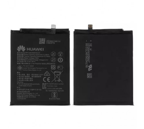 Акумулятор HB356687ECW для Huawei Honor 7X, Mate 10 Lite, Nova 2 Plus (2017), Nova 3i, Nova 4e, P Smart Plus, P30 Lite, P30 Lite (2020) New Edition, Li-Polymer, 3,82 В, 3340 мАг, Original (PRC)