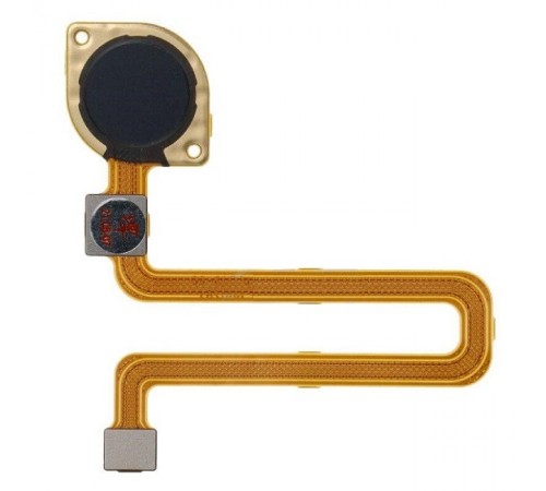 Шлейф для Xiaomi Redmi 9C, сканера отпечатка пальца (Touch ID), черный (Midnight Gray), Original (PRC)