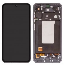 Дисплей для Samsung A566 Galaxy A56, серый (Graphite), с рамкой, High Copy (OLED)