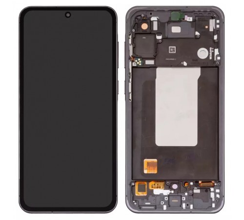 Дисплей для Samsung A566 Galaxy A56, серый (Graphite), с рамкой, High Copy (OLED)