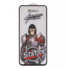 Захисне скло для Samsung A546 Galaxy A54 5G, сумісне з чохлом, Full Glue, Anti-Static, чорний, gorilla