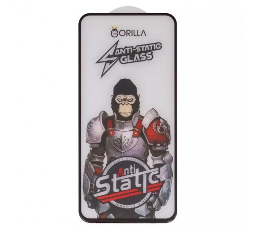 Защитное стекло для Samsung A546 Galaxy A54 5G, совместимо с чехлом, Full Glue, Anti-Static, черный, gorilla