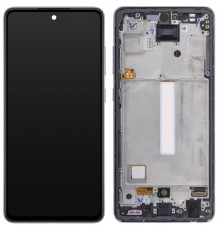 Дисплей для Samsung A525 Galaxy A52, A526 Galaxy A52 5G, черный, с рамкой, Copy (TFT)