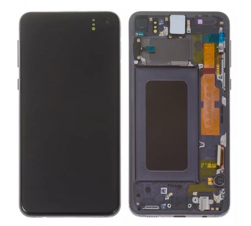 Дисплей для Samsung G970 Galaxy S10e, черный, с рамкой, Original, сервисная упаковка, #GH82-18852A/GH82-18836A