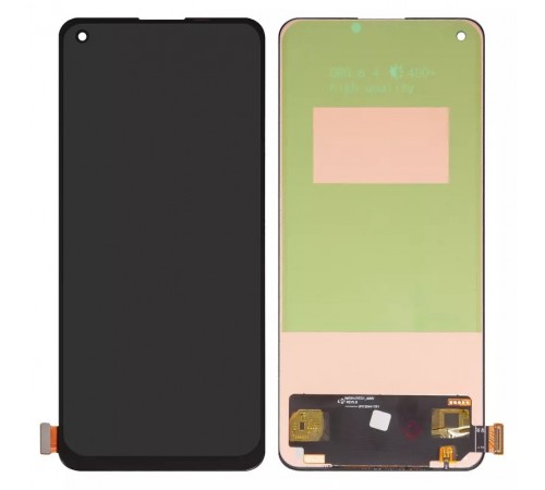 Дисплей для Realme GT Master, GT 5G; Oppo Reno 5 4G, Reno 6; OnePlus Nord CE 5G, Nord 2 5G, черный, без рамки, Copy, CPH2159, PEGM00, PEGT00, CPH2145, AMS643YE01 REV5.8