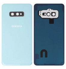 Задняя панель корпуса для Samsung G970 Galaxy S10e, белая + стекло камеры