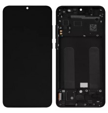 Дисплей для Xiaomi Mi 9 Lite, Mi CC9, черный, с рамкой, Original (PRC), M1904F3BG