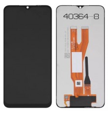 Дисплей для Samsung A032 Galaxy A03 Core, черный, без рамки, Оригинал (переклеено стекло)