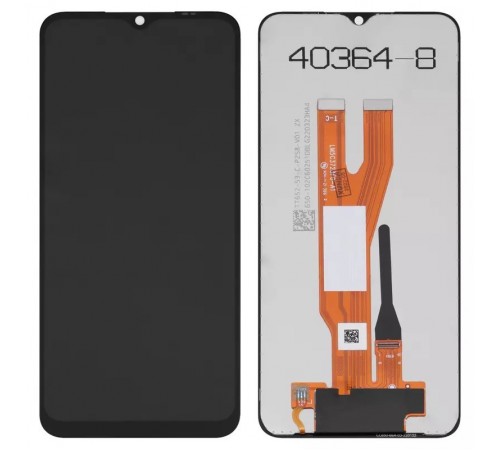 Дисплей для Samsung A032 Galaxy A03 Core, черный, без рамки, Оригинал (переклеено стекло)
