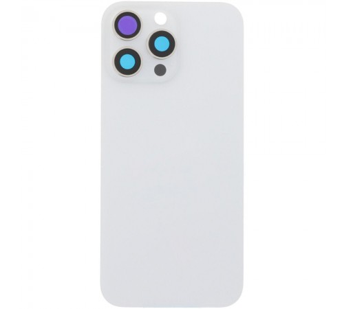 Задняя панель корпуса для iPhone 16 Pro Max, белая + стекло камеры, Original (PRC), white titanium