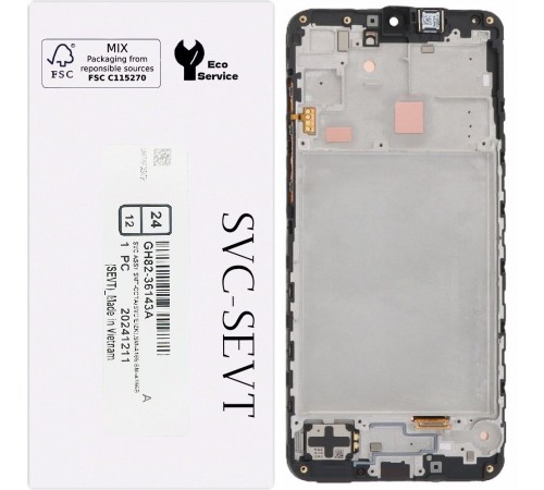 Дисплей для Samsung A166 Galaxy A16 5G, черный, с рамкой, Original