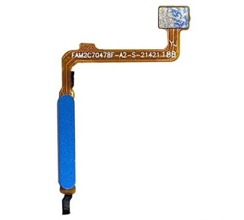 Шлейф для Xiaomi Redmi 10, Redmi 10 (2022), Redmi 10 Prime, Redmi 10 Prime (2022), сканера отпечатка пальца (Touch ID), голубой, Original (PRC)