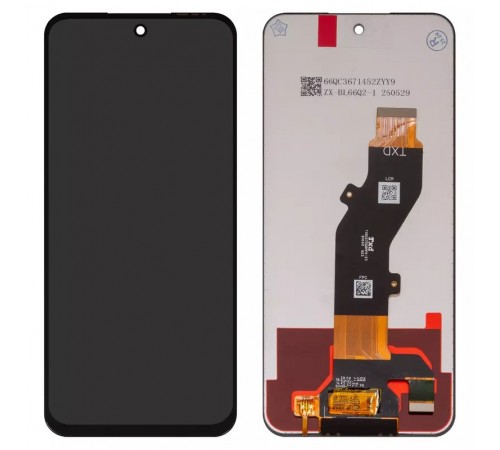 Дисплей для Tecno Pop 9 4G, Spark Go (2025), Spark Go 1 (KL4), Spark Go 1S (KL4h), чорний, без рамки, Сopy, TXDI670QBAPX-23