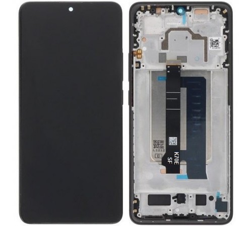 Дисплей для Xiaomi Poco X6 Pro, черный (Black), с рамкой, Original (PRC)
