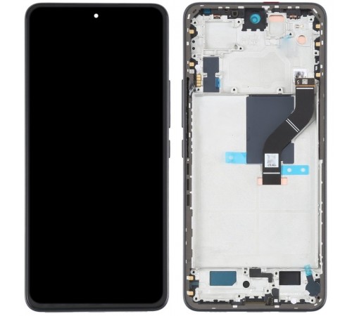 Дисплей для Xiaomi 12 Lite, черный (Black), с рамкой, Original (PRC) (переклеено стекло), 2203129G