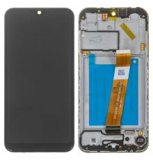 Дисплей для Samsung A015 Galaxy A01, A015F Galaxy A01, черный, с рамкой, Original (PRC), с узким коннектором