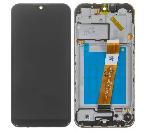 Дисплей для Samsung A015 Galaxy A01, A015F Galaxy A01, черный, с рамкой, Original (PRC), с узким коннектором