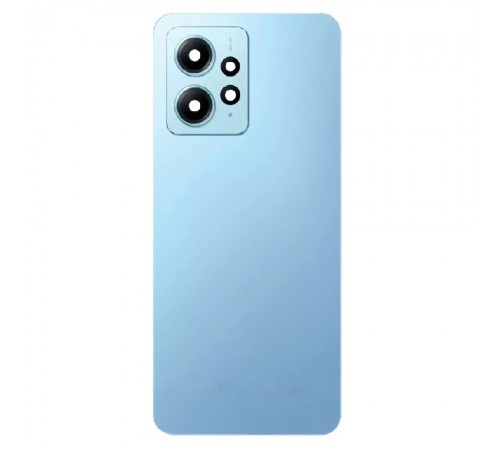 Задняя панель корпуса для Xiaomi Redmi Note 12 4G, синяя (Ice Blue) + стекло камеры Задняя панель корпуса для Xiaomi Redmi Note 12 4G, синяя (Ice Blue) + стекло камеры