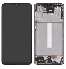 Дисплей для Samsung A336 Galaxy A33 5G, черный, с рамкой, High Copy с широким ободком, (OLED)