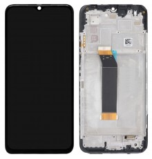 Дисплей для Xiaomi Poco M4 5G, Poco M5 4G, Redmi 10 5G, Redmi Note 11E, черный, с рамкой, High Copy